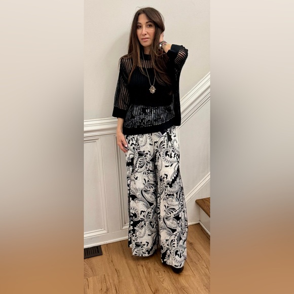 01 Boho Net Knitted Sweater Top - Picture 4 of 7